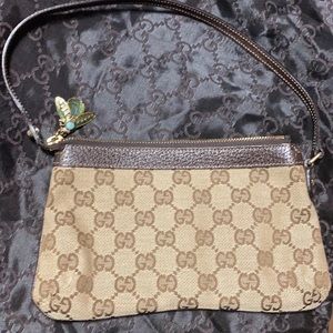 Authentic Bumblebee Mini Gucci Pochette Canvas purse